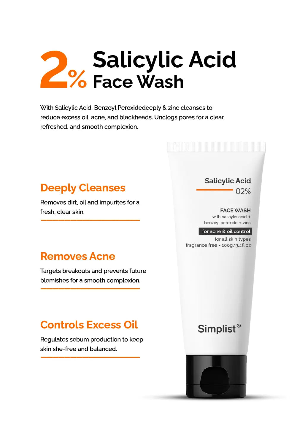 Salicylic Acid 2% Face Wash