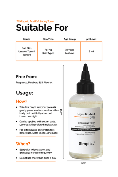 Glycolic Acid 7% Toning Solution